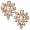 2Pcs Alloy Glass Rhinestone Cabochons FIND-CY0001-75-1