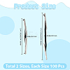 200Pcs 2 Styles Elastic Barbed Cord FIND-SC0021-82-2