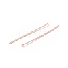 Brass Flat Head Pins KK-WH0058-03C-RG-2
