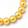Baking Paint Pearlized Glass Pearl Round Bead Strands HY-Q003-4mm-56-2