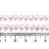 Electroplate Transparent Glass Beads Strands EGLA-A035-T6mm-A20-4