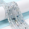 Natural Aquamarine Beads Strands G-G003-B02-01-3
