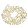 Electroplate Transparent Glass Beads Strands X1-GLAA-H021-01B-FR04-4