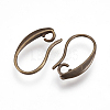 Brass Earring Hooks X-KK-I620-02AB-2
