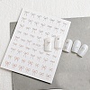 Bowknot Self Adhesive Nail Art Stickers PW-WG8AD37-05-1