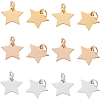 BENECREAT 30Pcs 3 Colors 304 Stainless Steel Charms STAS-BC0002-86-1