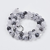 Natural Black Rutilated Quartz Beads Strands LS-G-G448-8mm-13-2