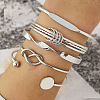5Pcs Alloy Bangles for Women FS-WG33CDB-06-1