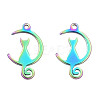 Ion Plating(IP) 201 Stainless Steel Pendants STAS-N098-081M-3