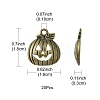 20Pcs Tibetan Style Halloween Pumpkin Jack-O'-Lantern Alloy Pendants TIBEP-YW0001-43AB-3