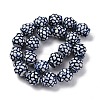 Handmade Blue and White Porcelain Beads Strands PORC-I027-13A-2