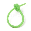 Flower Shape Silicone Cable Zip Ties AJEW-C034-01I-3