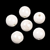 Glazed Porcelain Round Beads PORC-S489-14mm-01-2