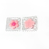 Flower Transparent Bag Pendants FIND-TAC0010-76-2