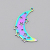 Ion Plating(IP) 201 Stainless Steel Pendants STAS-T056-LA531-1