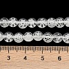 Handmade Millefiori Glass Flat Round Bead Strands LK-P010-05-3