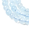 Natural Aquamarine Beads Strands G-G344-A08-4mm-4