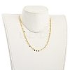 Brass Curb Chain Necklaces NJEW-JN03032-02-4