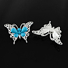 UV Plating Acrylic Links with Rubberized Style Butterfly PACR-R167-03S-1