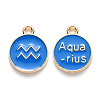 Alloy Enamel Pendants ENAM-S124-01B-02J-1