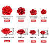 80Pcs 4 Style Dyed Synthetic Coral Beads CORA-GA0001-01-2
