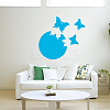 1 Set Plastic Mirror Wall Stickers AJEW-CN0001-65D-4