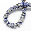 Natural Blue Spot Jasper Rondelle Beads Strands G-S105-6mm-19-2