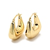 Rack Plating Brass Chunky Trapezoid Hoop Earrings for Women LS-EJEW-G288-36G-1