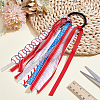 Polyester Hair Ties OHAR-WH0033-005B-4
