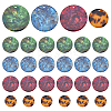   40Pcs 4 Colors Cellulose Acetate(Resin) Pendants KY-PH0001-39-1