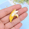 Banana Resin Decoden Cabochons CRES-CJ0001-13-3