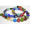 Handmade Millefiori Glass Beads Strands X-LK07-2