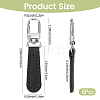 8Pcs PU Leather Zipper Pulls for Handbags Luggage and Jacket FIND-CL0002-09B-2
