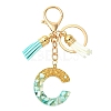 Transparent Epoxy Resin Pendant Keychains KEYC-FS00022-03-1