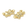 Brass Micro Pave Cubic Zirconia Pendants KK-M249-04G-2