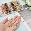 1600Pcs 8 Colors CCB Plastic Beads KY-AR0001-33-3
