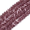 Opaque Glass Beads Strands GLAA-N019-3mm-13-1