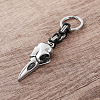Vintage 304 Stainless Steel Raven Skull Keychains VE1256-2