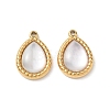 Natural Freshwater Shell Pendants SA-CBA11D7-15A-G-1