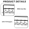 SUPERFINDINGS Iron Doll Clothes Rack & Hangers DJEW-FH0001-17A-4