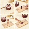 Brass Wax Seal Stamp with Rosewood Handle AJEW-WH0412-0031-3