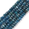 Faceted Rondelle Natural Apatite Bead Strands G-F289-48B-2