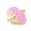 Rack Plating Brass Enamel Pendants KK-S366-05G-09-2
