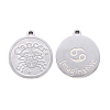 Non-Tarnish 201 Stainless Steel Pendants STAS-R106-12-2
