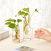 6Pcs 3 Style Column Glass Vase Ornaments AJEW-BC0002-25-3