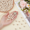400Pcs Natural Round Wood Beads WOOD-PA0001-49-3