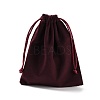 Velvet Jewelry Drawstring Storage Pouches ABAG-P013-02D-04-2