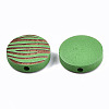 Painted Natural Wood Beads WOOD-T021-50A-M-3