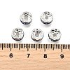 Brass Grade A Rhinestone Spacer Beads RB-A004-3-4
