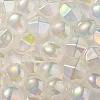 UV Plating Luminous Transparent Acrylic Beads OACR-P010-05E-3